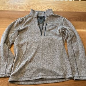Eddie Bauer men’s small fleece pullover. Light brown/tan